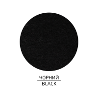 Фетр листковий (поліестер) 29,7 х42 см Чорний 180г/м2 ROSA TALENT
