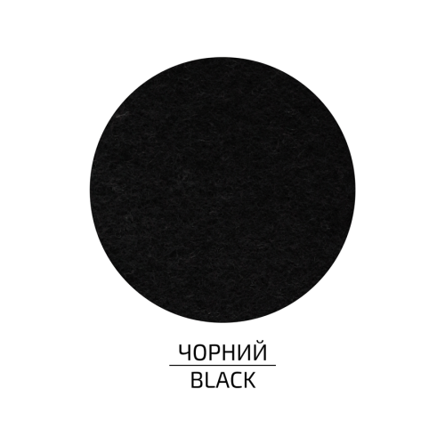 Фетр слоеный (полиэстер) 29,7х42 см Черный 180г/м2 ROSA TALENT