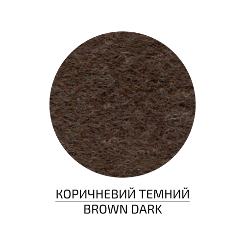 Фетр листковий (поліестер) 21,5х28 см Коричневий чорний 180г/м2 ROSA Talent