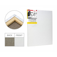 Полотно на підрамнику льон 140x150 см, велике зерно, акриловий грунт, модуль №2 ROSA