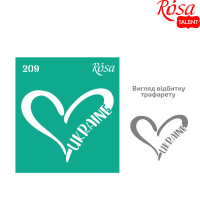 Трафарет самоклеючий, №209 серія Україна 9х10см, ROSA TALENT