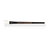 Пензель синтетика овальна MOON 1203FR №14 коротка ручка ROSA