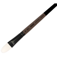 Кисть синтетика овальная MOON 1203FR №16 короткая ручка ROSA