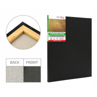 Холст на подрамнике хлопок,190х200 см, модуль №2, мелкое зерно, Черный грунт, ROSA Gallery