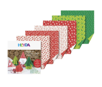 Набор бумаги для оригами Новый Год, 10x10 см, 70г/м2, Heyda, 30 шт