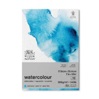 Альбом акварельной бумаги Winsor Newton Watercolour, cold press, 25% хлопок, 18х25 см, 300 г/м2, 12 листов Альбом акварельной бумаги Winsor Newton Watercolour, cold press, 25% хлопок, 18х25 см, 300 г/м2, 12 листов