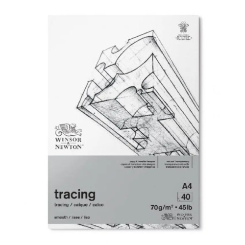 Калька в альбомі Winsor Newton Tracing Paper, 70 г, А4, 40 аркушів
