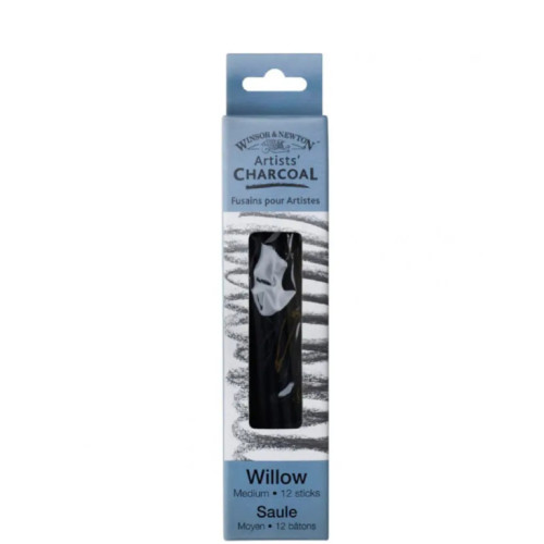 Набір натурального вугілля Winsor Newton Willow Charcoal, середній, 12 шт