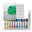 Набор масляных красок Winton Cardboard Set, 10 шт по 12 мл + альбом А4 230г + 2 кисти (№2,8) + палитра