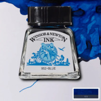 Тушь Drawing Inks Winsor Newton 14 мл №032 Blue (Синий)