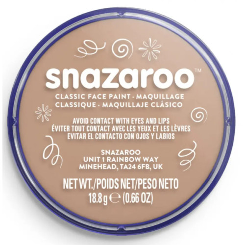 Краска для грима Бежевая пастельная Snazaroo Classic 18 мл, Barely Beige