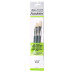 Набор кистей из натуральной щетины Foundation Oil Hog Brushes (3 шт: плоские №4,10,14), короткая ручка