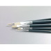 Набор кистей из натуральной щетины Foundation Oil Hog Brushes (3 шт: плоские №4,10,14), короткая ручка