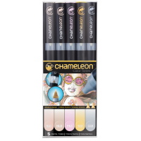 Набор спиртовых маркеров Pastel Tones Пастельные тона Chameleon CT0501, 5 шт