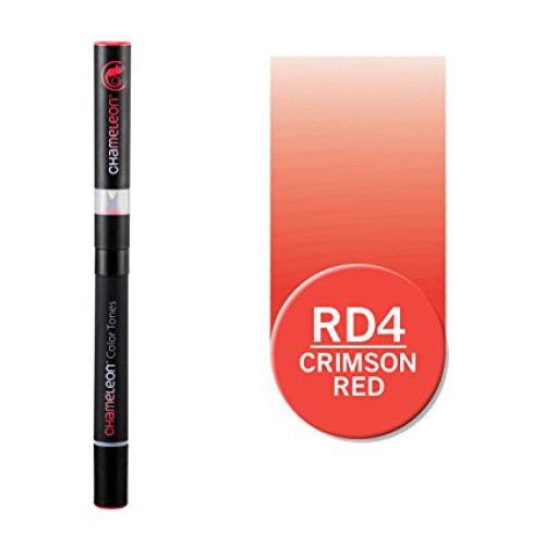 Двусторонний спиртовой маркер Малиново-красный RD4, Chameleon Crimson Red