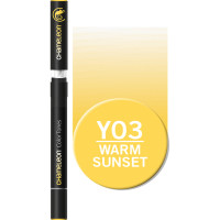 Двосторонній спиртовий маркер Теплий захід сонця YO3, Chameleon Warm Sunset