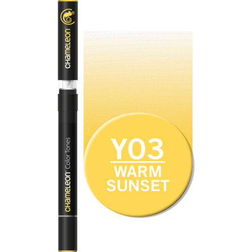 Двусторонний спиртовой маркер Теплый закат YO3, Chameleon Warm Sunset