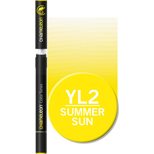 Двусторонний спиртовой маркер Солнечное лето YL2, Chameleon Summer Sun