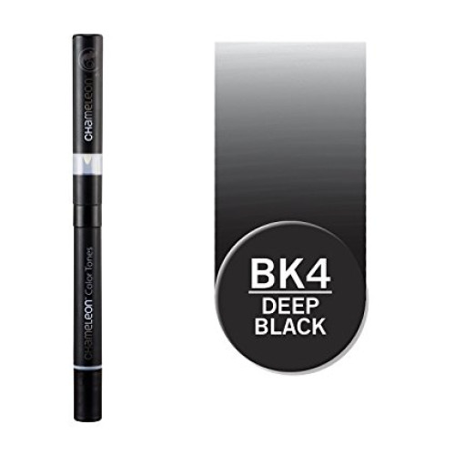 Двусторонний спиртовой маркер Глубокий черный BK4, Chameleon Deep Black