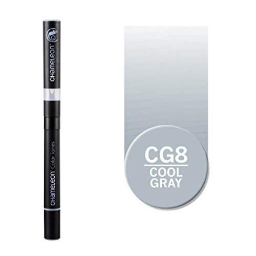 Двусторонний спиртовой маркер Холодный серый CG8, Chameleon Cool Grey