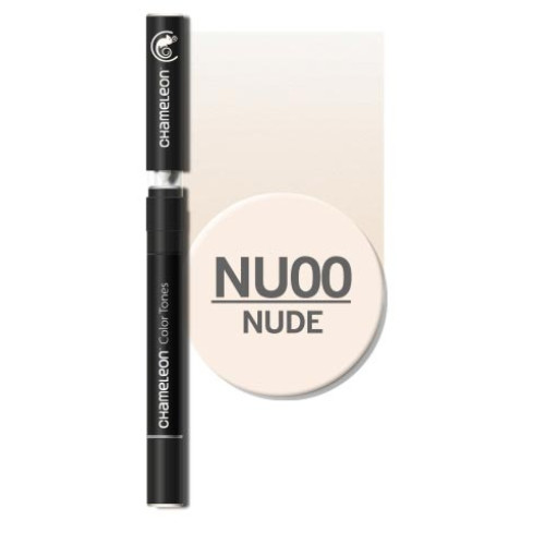 Двусторонний спиртовой маркер Телесный NU00, Chameleon Nude