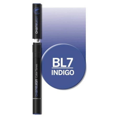Двусторонний спиртовой маркер Индиго BL7, Chameleon Indigo