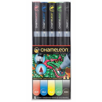Набір спиртових маркерів Primary Tones Основні тони Chameleon CT0502, 5 шт