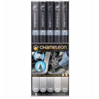 Набір спиртових маркерів Gray Tones Сірі тони Chameleon CT0509, 5 шт