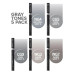 Набор спиртовых маркеров Gray Tones Серые тона Chameleon CT0509, 5 шт