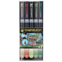 Набір спиртових маркерів Nature Tones Природні тони Chameleon CT0514, 5 шт