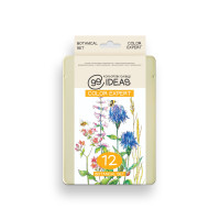 Набор цветных карандашей Botanical Set, 99IDEAS Color Expert 12 цветов, металл. коробка