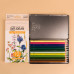 Набор цветных карандашей Botanical Set, 99IDEAS Color Expert 12 цветов, металл. коробка