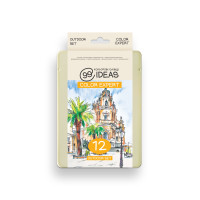 Набор цветных карандашей Outdoor Set, 99IDEAS Color Expert 12 цветов, металл. коробка Набор цветных карандашей Outdoor Set, 99IDEAS Color Expert 12 цветов, металл. коробка