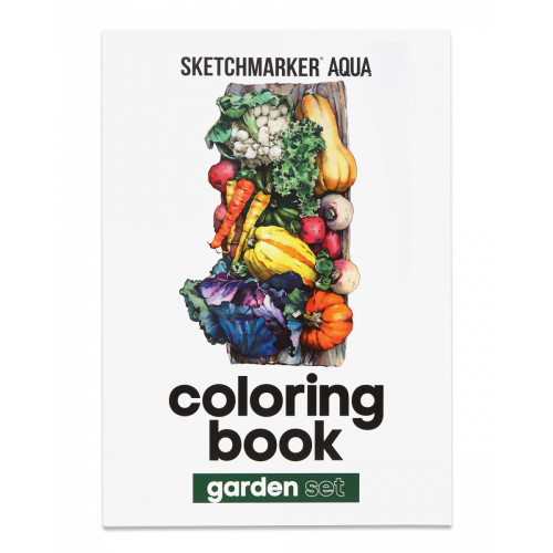 Раскраска акварельная SKETCHMARKER А5 10 л. Garden, SMCB-GARD