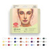 Набір акварельних олівців Portrait Set, 99IDEAS Aqua Expert 24 кольори, метал. коробка