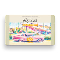 Набор цветных карандашей Basic, 99IDEAS Color Expert 48 цветов, металл. коробка