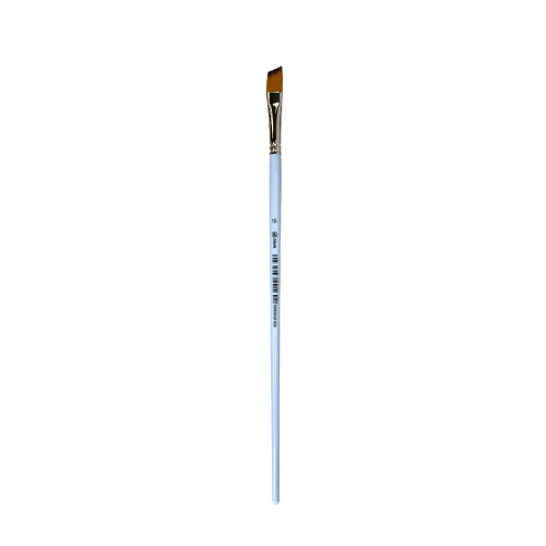 Кисть Синтетика плоская угловая 6604G №10, длинная ручка, 6604G10, 99IDEAS