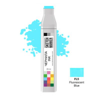 Чернила для заправки маркера SKETCHMARKER, 20 мл, Флуоресцентный голубой, SI-FL5