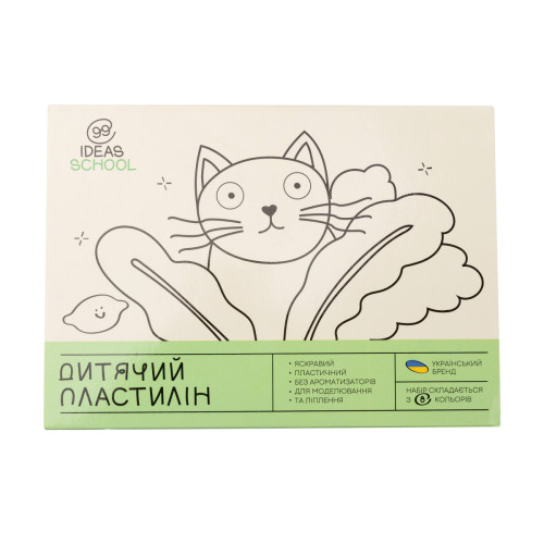 Набор пластилина 8 цветов, 128 г, стек, Увлечения, 99IDEAS