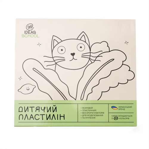 Набор пластилина 10 цветов, 160 г, стек, Увлечения, 99IDEAS