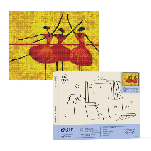 Набор алмазной мозаики Балет 40x50 см, IDEA2-CK122, ТМ 99IDEAS