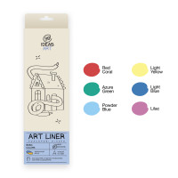 Набор цветных линеров, 6 цв.,6 set Basic colors, IDEA10-AL6BASIC, 99IDEAS
