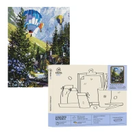 Набір з алмазною мозаїкою Мандрівка на кулі, 40x50 см, IDEA2-CK725, ТМ 99IDEAS