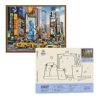 Набор с алмазной мозаикой Такси Нью-Йорка, 40x50 см, IDEA2-CK1682, ТМ 99IDEAS