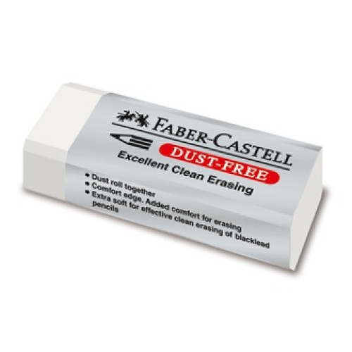 Ластик Faber-Castell Dust-Free виниловый белый, 187120