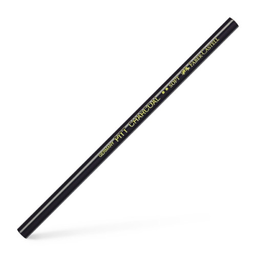 Карандаш угольный натуральный Faber-Castell Pitt Charcoal Soft, мягкий, 117403