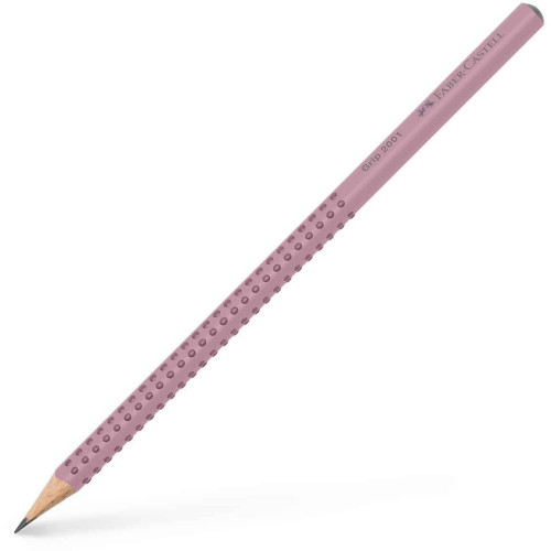 Карандаш чернографитный Faber-Castell Grip 2001 Rose Shadows B, корпус нежно розовый, 517054