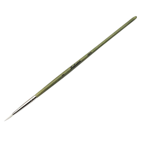 Кисть синтетика № 2 круглая 1280R, Maleonn