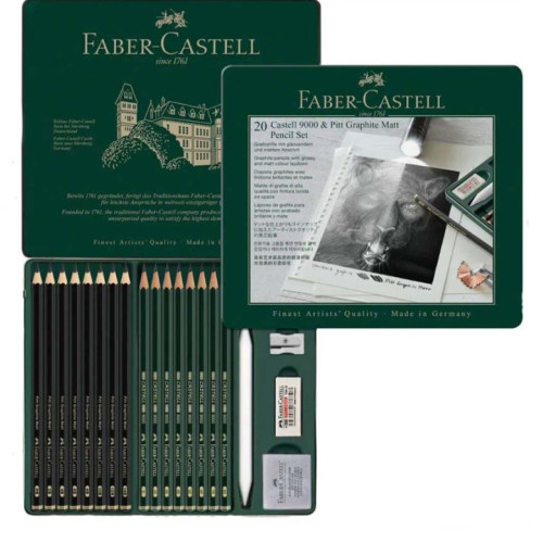 Набор карандашей Pitt Graphite Matt 20 предметов, Faber-Castell