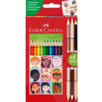 Набір 12 кольорових олівців Children і 3 у подарунок, Faber-Castell
